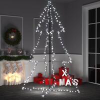 Lysende juletræ 118x180 cm 240 LED'er indendørs/udendørs