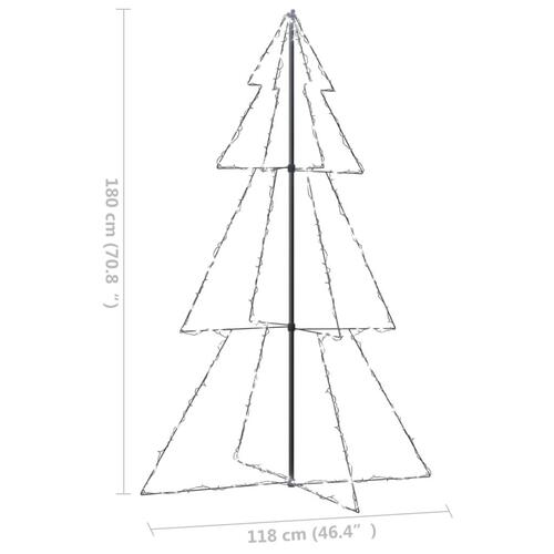Lysende juletræ 118x180 cm 240 LED'er indendørs/udendørs
