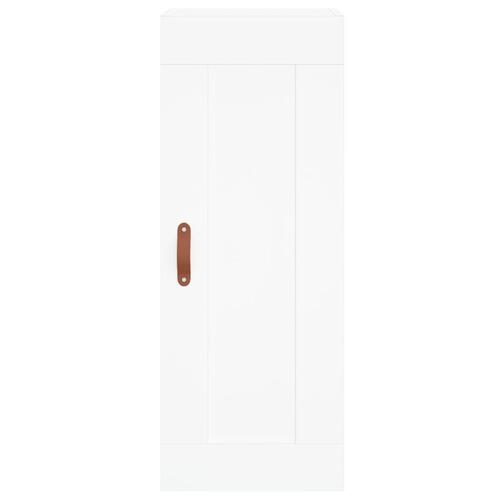 Skab 34,5x34x180 cm konstrueret træ hvid