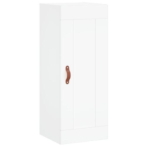 Skab 34,5x34x180 cm konstrueret træ hvid