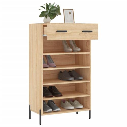 Skoreol 60x35x105 cm konstrueret træ sonoma-eg