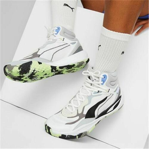 Basketballsko til voksne Puma Playmaker Pro Mid Hvid 43