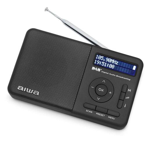 Radio Aiwa RD40DABBK Sort 2000 mAh