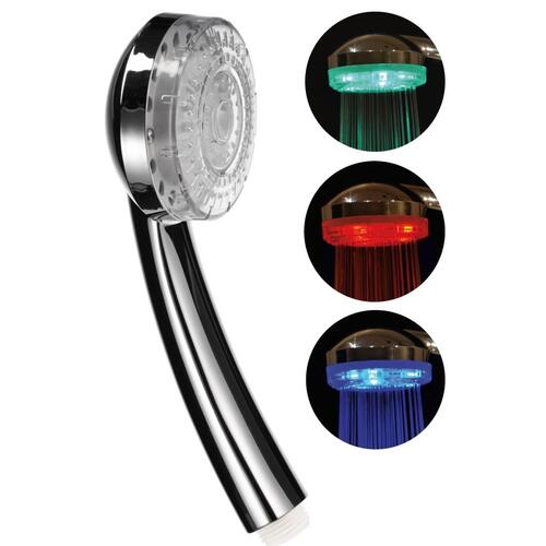 brusehoved med LED-lys 8 cm