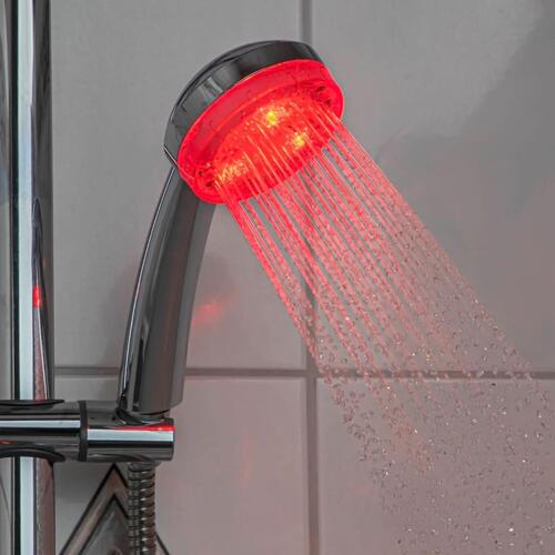 brusehoved med LED-lys 8 cm