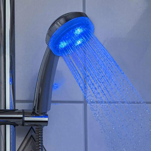 brusehoved med LED-lys 8 cm