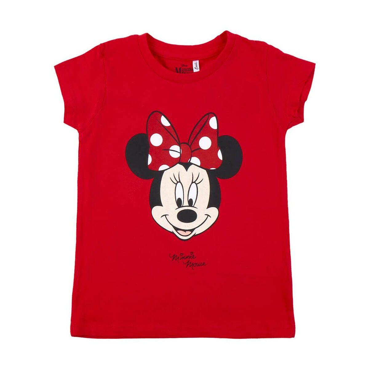 Børne Kortærmet T-shirt Minnie Mouse Rød 5 år