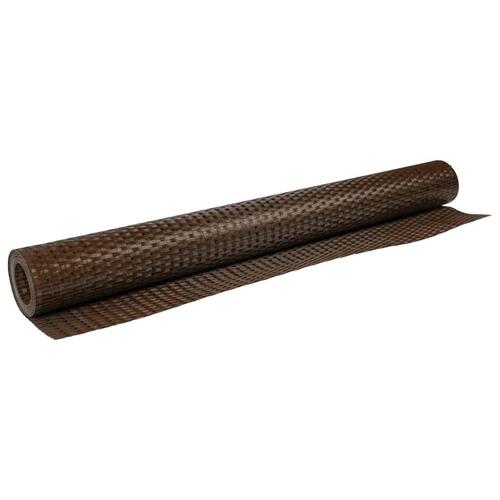 Altanafskærmning 600x90 cm polyrattan brun og sort