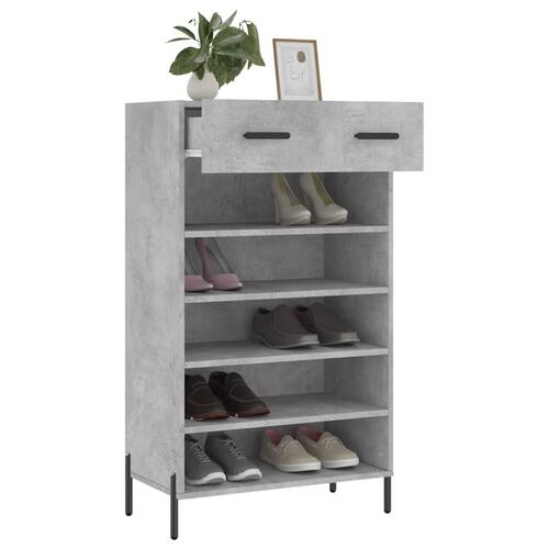 Skoreol 60x35x105 cm konstrueret træ betongrå