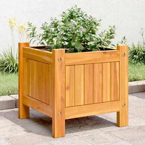 Plantekasse med for 31x31x30 cm massivt akacietræ