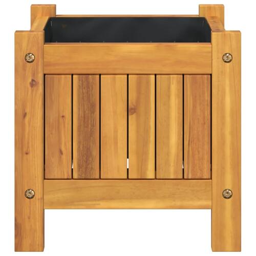 Plantekasse med for 31x31x30 cm massivt akacietræ