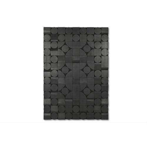 Vægdekoration Home ESPRIT Sort Abstrakt Moderne 81 x 3,8 x 117 cm