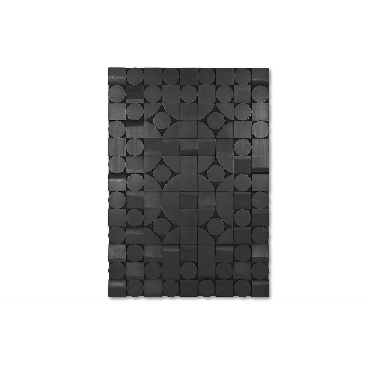 Vægdekoration Home ESPRIT Sort Abstrakt Moderne 81 x 3,8 x 117 cm