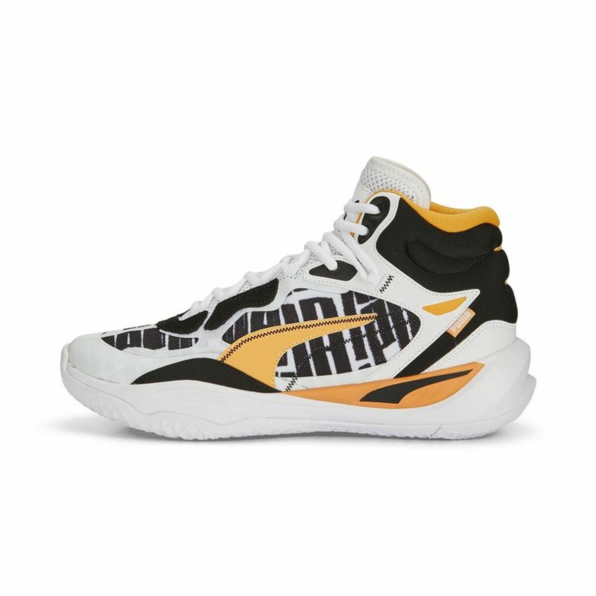 Basketballsko til voksne Puma Playmaker Pro Mid Hvid 45