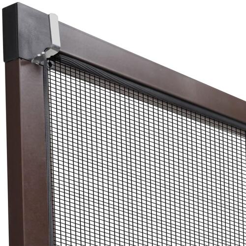 Brunt insektnet vindue 80 x 100 cm