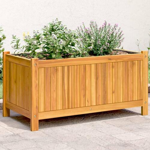 Plantekasse med for 80x42x40 cm massivt akacietræ