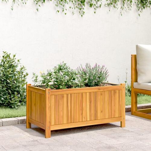 Plantekasse med for 80x42x40 cm massivt akacietræ