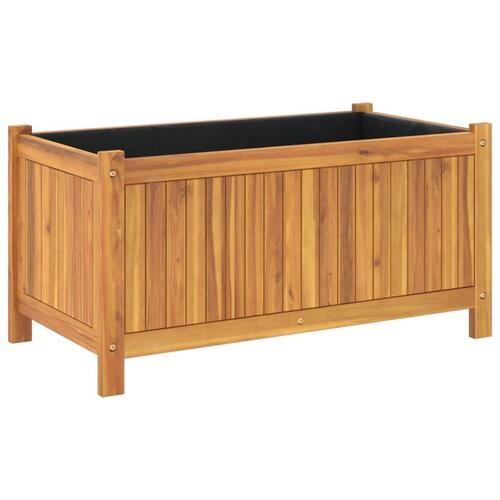 Plantekasse med for 80x42x40 cm massivt akacietræ