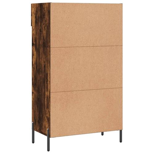 Skoreol 60x35x105 cm konstrueret træ røget egetræsfarve