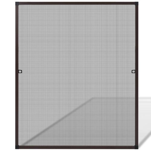 Brunt insektnet vindue 100 x 120 cm