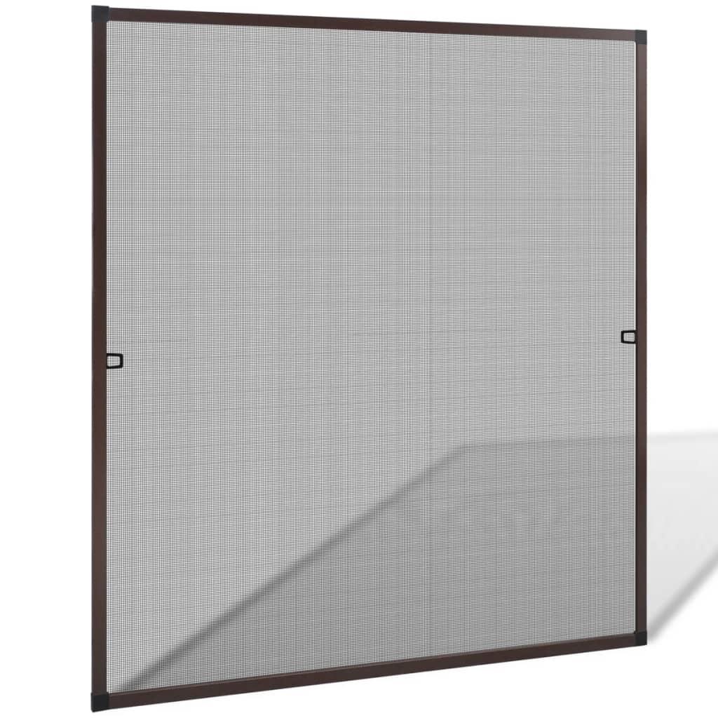 Brunt insektnet til vinduer 120 x 140 cm