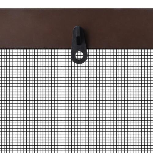 Brunt insektnet til vinduer 120 x 140 cm