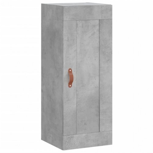 Højskab i konstrueret træ - 34,5 × 34 × 180 cm, betongrå