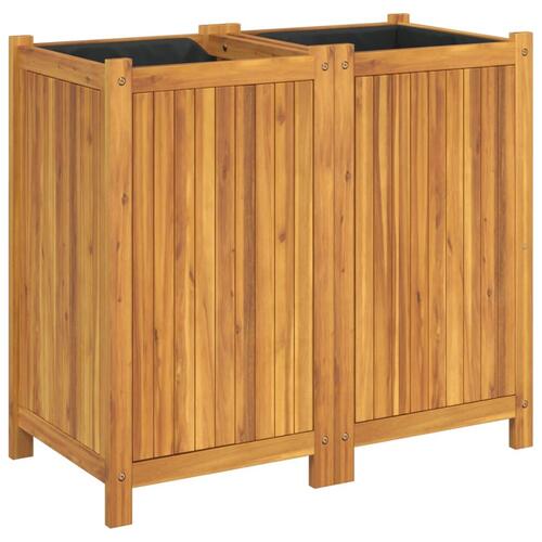 Plantekasse med for 84x42x75 cm massivt akacietræ