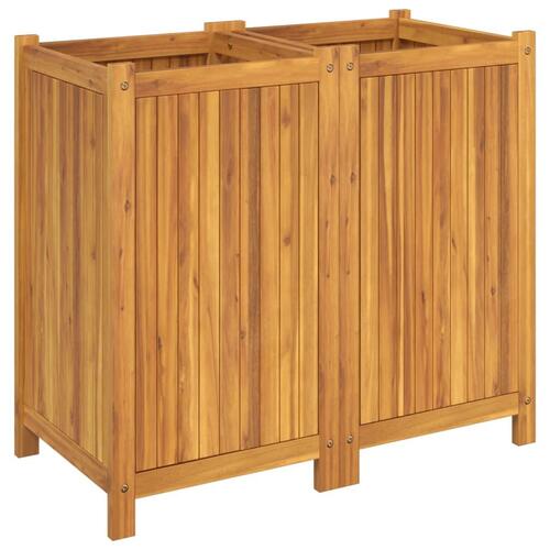 Plantekasse med for 84x42x75 cm massivt akacietræ