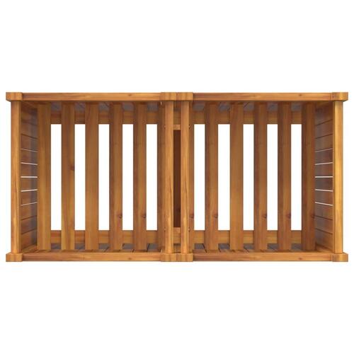 Plantekasse med for 84x42x75 cm massivt akacietræ