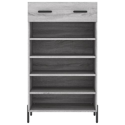 Skoreol 60x35x105 cm konstrueret træ grå sonoma-eg
