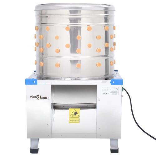 Plukkemaskine 156 fingre 1500 W rustfrit stål