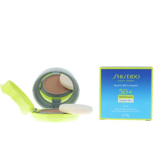 Fugtgivende Creme med Makeupeffekt Sun Care Sports BB Compact Shiseido SPF50+ Spf 50 12 g medium dark