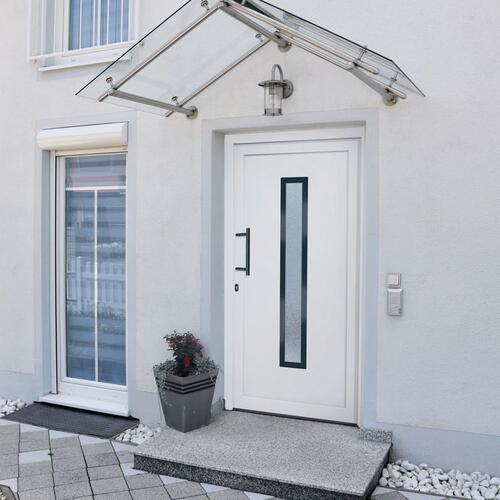 Hoveddør 108x208 cm PVC hvid