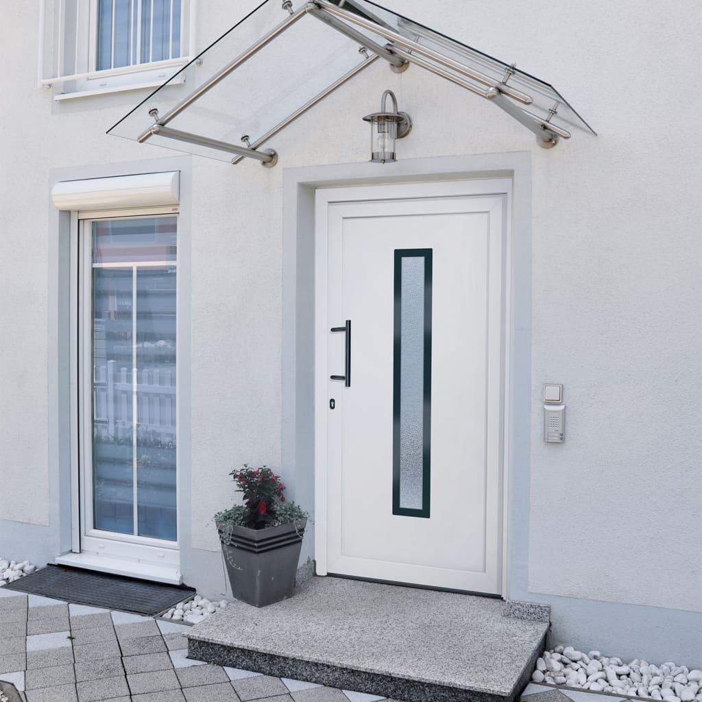 Hoveddør 108x208 cm PVC hvid