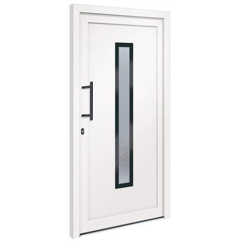Hoveddør 108x208 cm PVC hvid