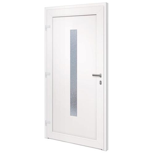 Hoveddør 108x208 cm PVC hvid