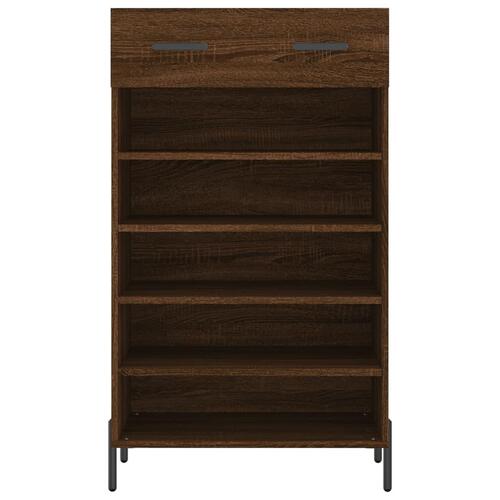 Skoreol 60x35x105 cm konstrueret træ brun egetræsfarve