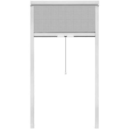 Nedrullelig insektskærm hvid 100 x 170 cm