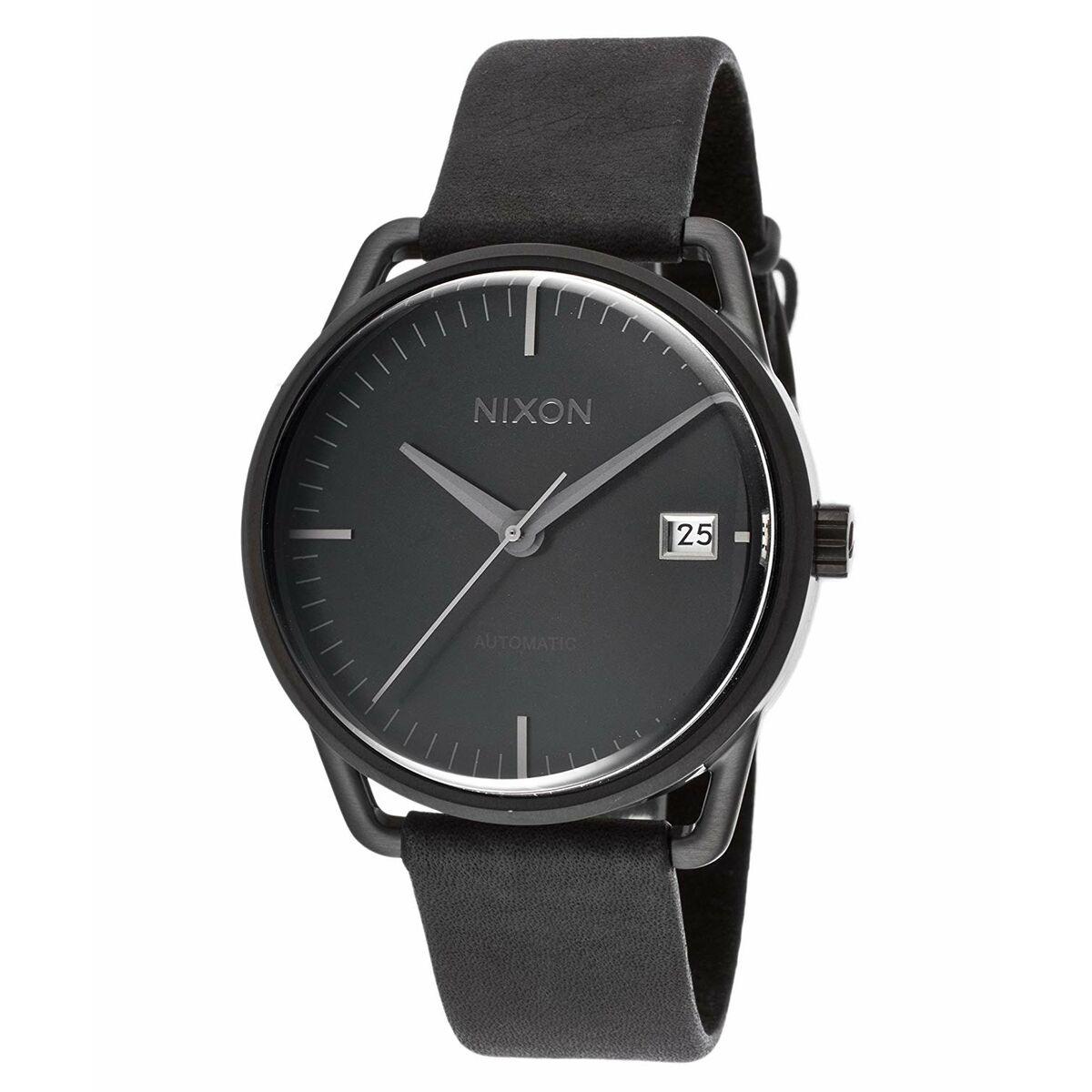 Nixon A199-001-00 herreur - automatisk, Ø 38 mm, sort læderrem