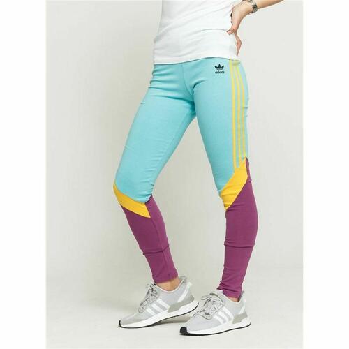 Sport leggings til kvinder Adidas High-Waisted Akvamarin 32