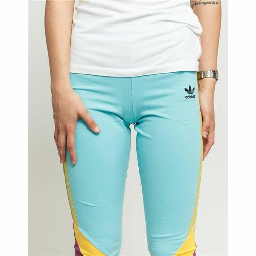 Sport leggings til kvinder Adidas High-Waisted Akvamarin 32