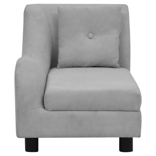 Hundesofa med pude 83x44x44 cm plys grå