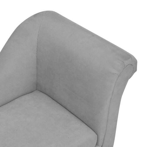 Hundesofa med pude 83x44x44 cm plys grå
