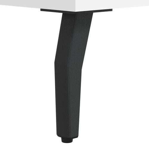 Skoreol 60x35x105 cm konstrueret træ hvid højglans