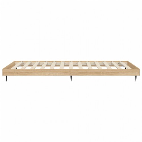 Sengeramme 90×190 cm i sonoma-eg - konstrueret træ uden madras