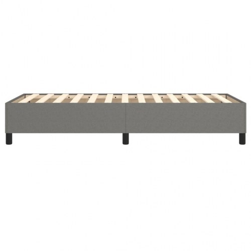 Boxspring sengeramme i stof - mørkegrå 90 × 190 cm