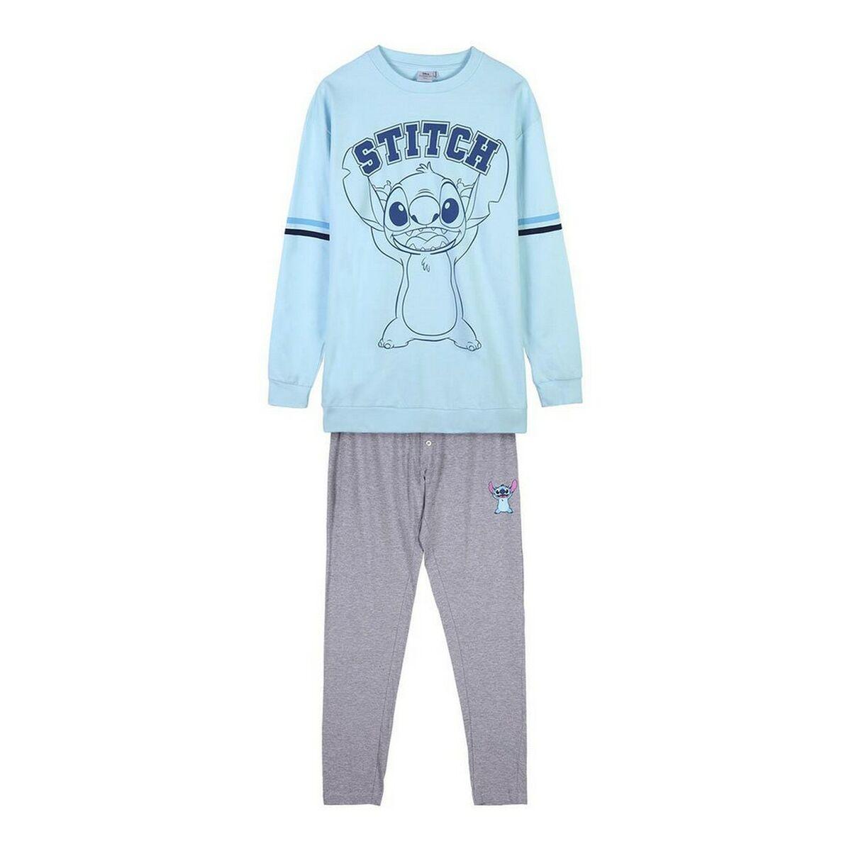 Nattøj Stitch Dame Lyseblå S