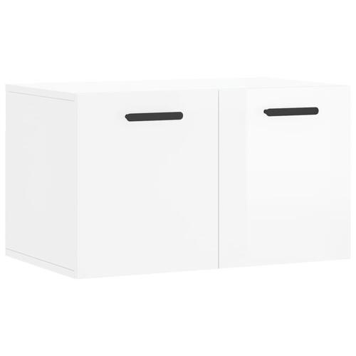 Vægskab 60x36,5x35 cm konstrueret træ hvid højglans