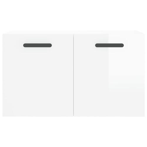 Vægskab 60x36,5x35 cm konstrueret træ hvid højglans